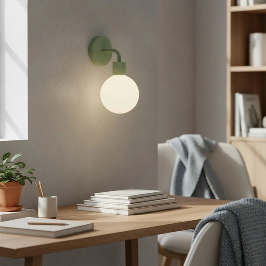 Seppo Minimalist Macaron Globe Wall Light