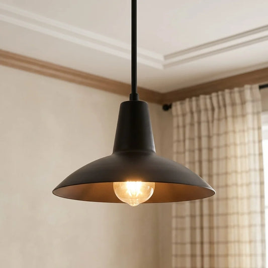 Sive Industrial Metal Cone Shade Pendant Light