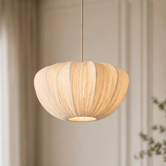Sloane Minimalist Linen Pendant Light