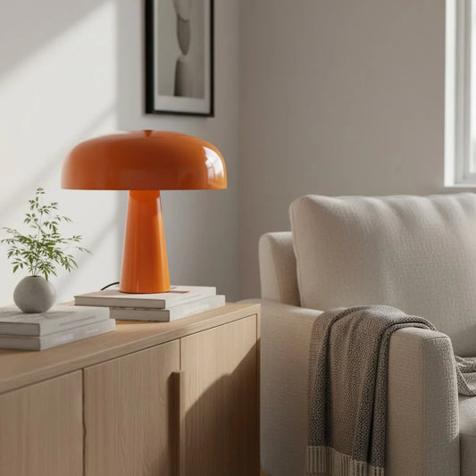 Sofia Minimalist Metal Mushroom Table Lamp