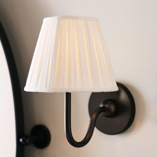 Classic Traditional Pleated Shade Wall Sconce
