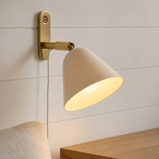 Thalya Modern Minimalist Tapered Metal Wall Sconce