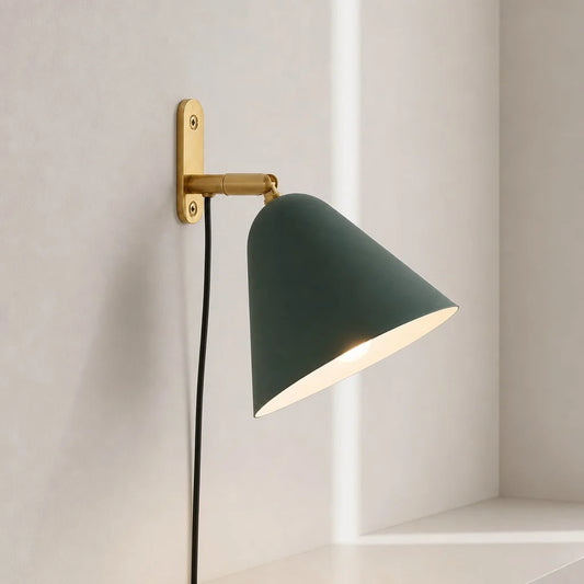 Thalya Modern Minimalist Tapered Metal Wall Sconce