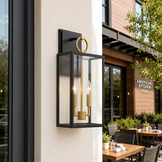 Torben Modern Iron Glass Wall Sconce