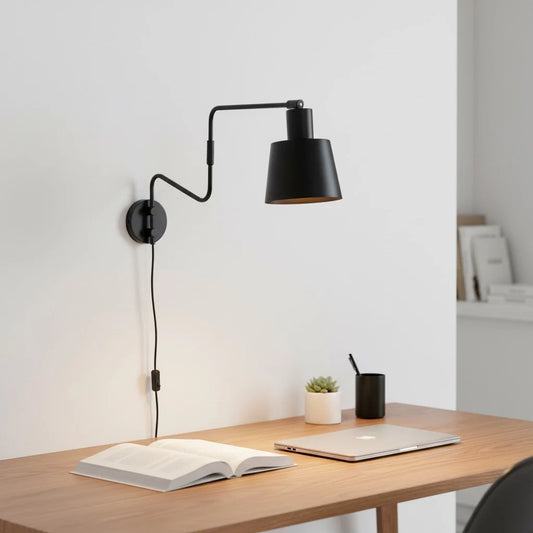 Torsten Minimalist Swing Arm Wall Light