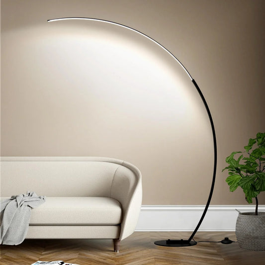 Ultra Bright 2000LM Dimmable Arc LED Floor Lamp with Remote Controls
