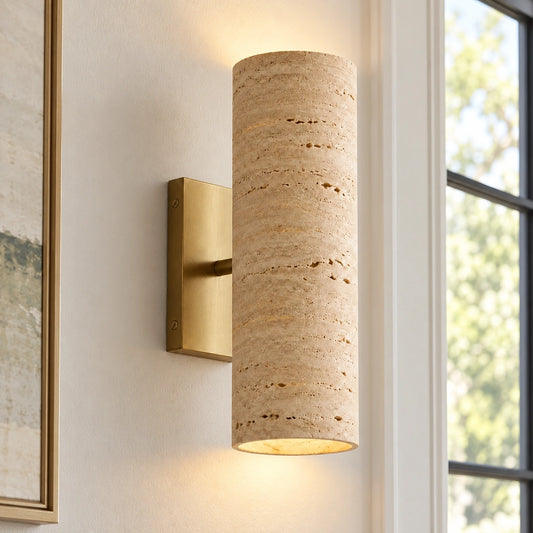 Trevor Modern Sculptural Tube Wall Sconce