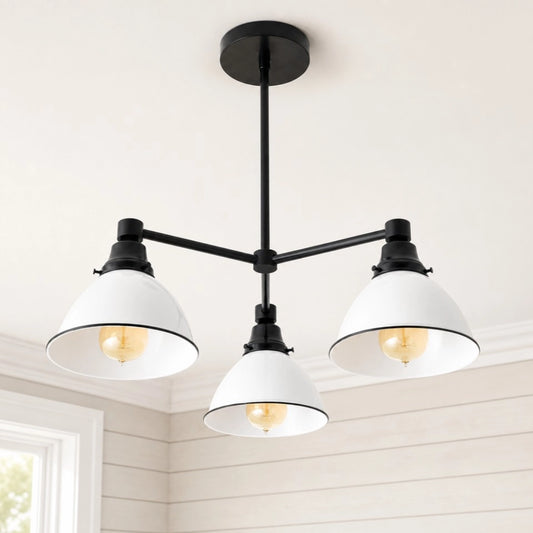 Wilma Rustic Industrial 3-Light Chandelier