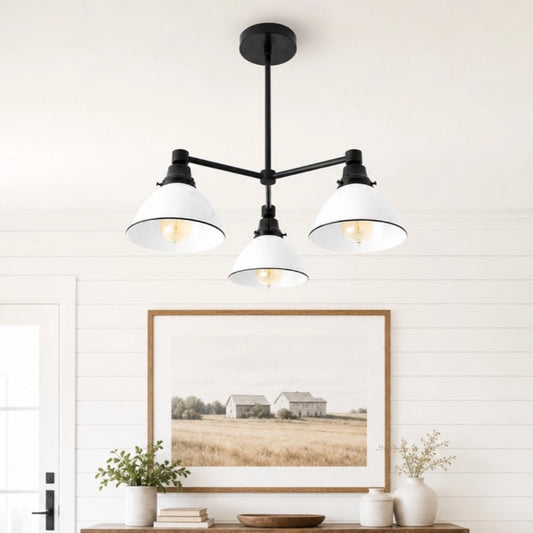 Wilma Rustic Industrial 3-Light Chandelier