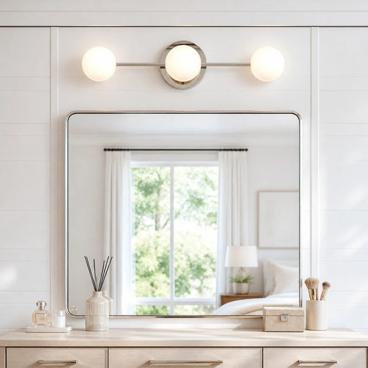 Wrenn Modern Minimalist Globe Glass 3-Light Wall Sconce