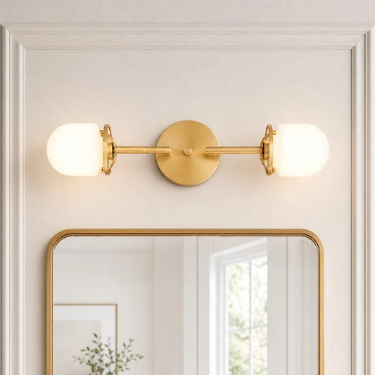 Wyllan Minimalist Glass Metal Linear Wall Sconce