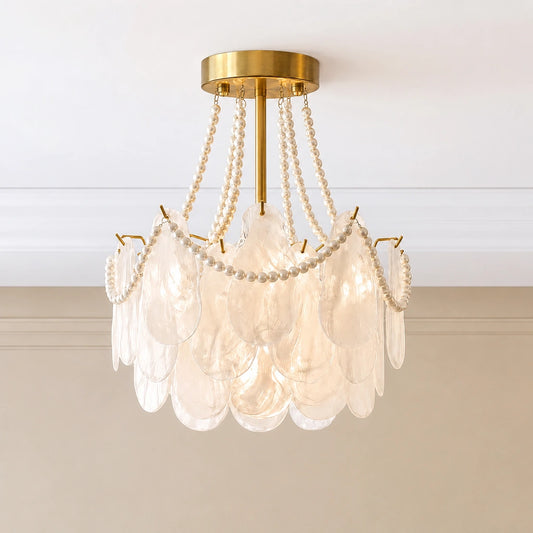 Wylowyn chandelier brushed brass base corrected - view 01