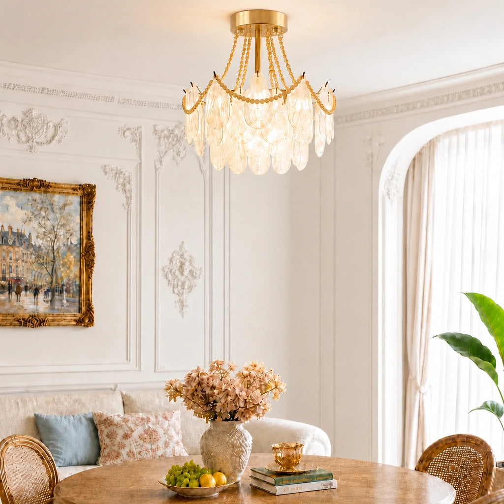 Wylowyn chandelier brushed brass base corrected - view 02