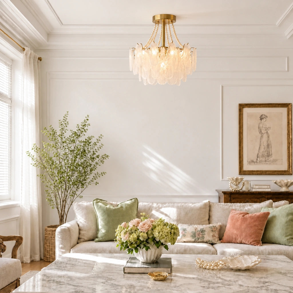 Wylowyn chandelier brushed brass base corrected - view 06