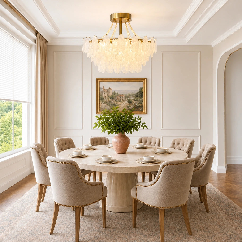 Wylowyn chandelier brushed brass base corrected - view 09