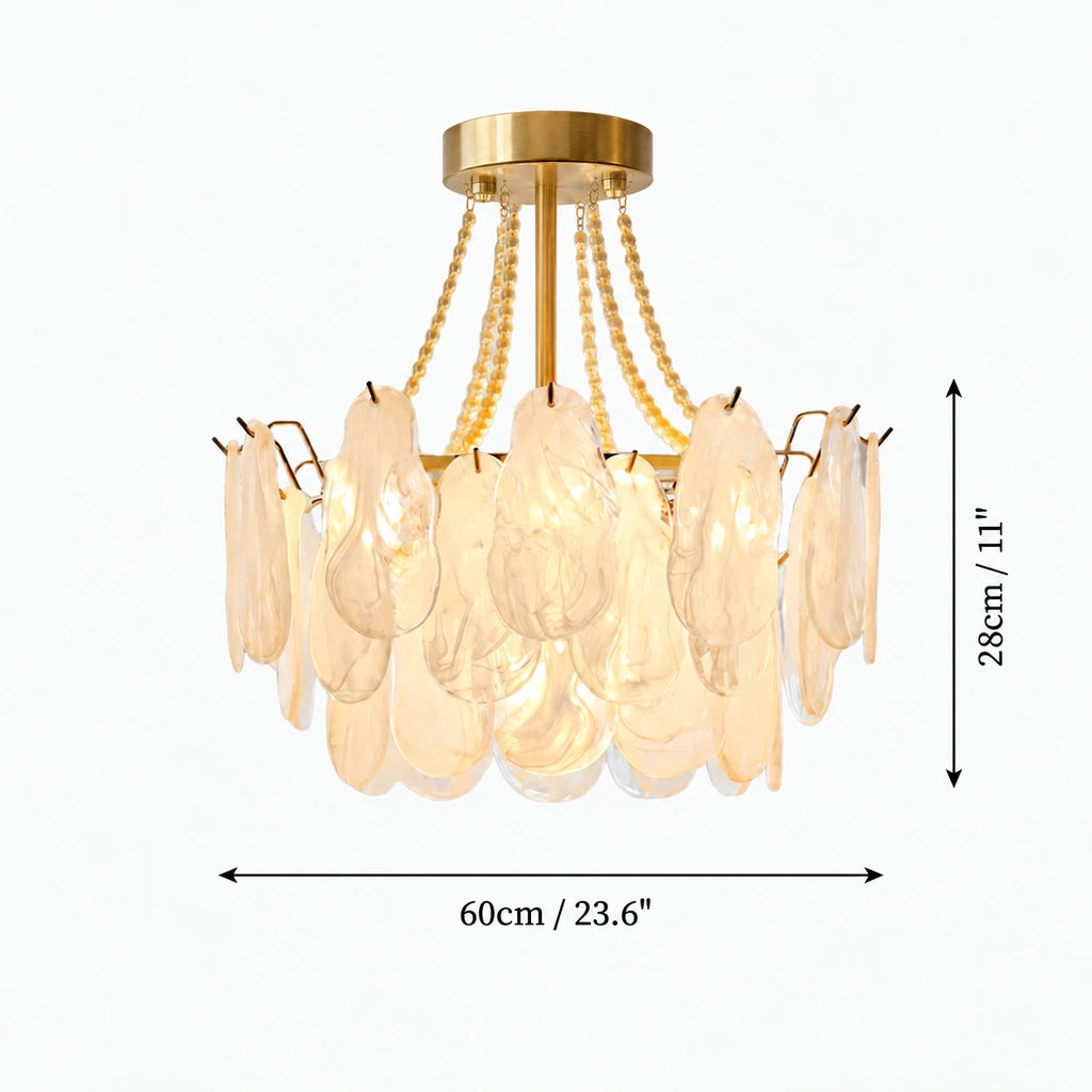 Wylowyn chandelier brushed brass base corrected - view 36