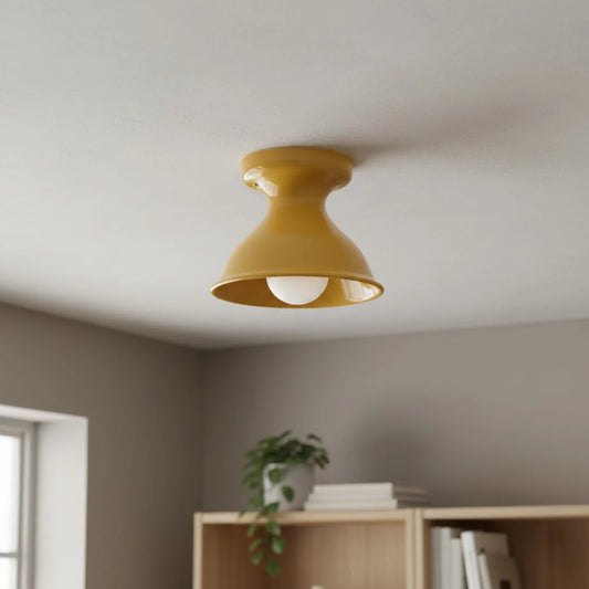 Xaviero Modern Colorful Ceramic Round Ceiling Light