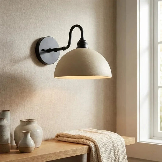 Yago Vintage Brass Bowl Wall Sconce
