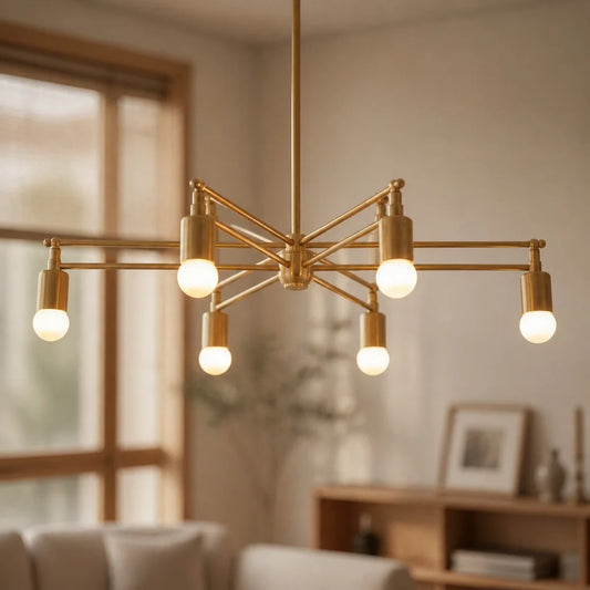 Zaen Modern Mid‑Century Geometric Metal Pendant Light