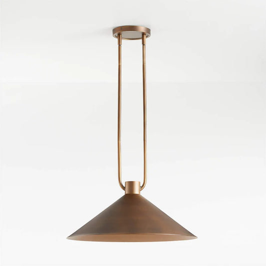 Zane Industrial Metal Cone Pendant Light