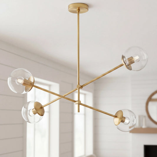 Zayne Modern Multi-Head Metal Sputnik Chandelier