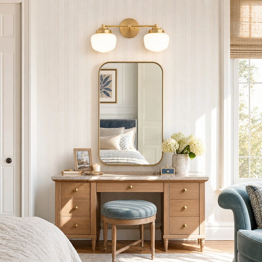 Zorael Mid-Century Opal Globe Glass Wall Sconce