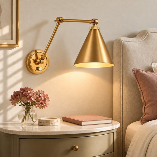 Zorya Industrial Metal Swing Arm Wall Sconce