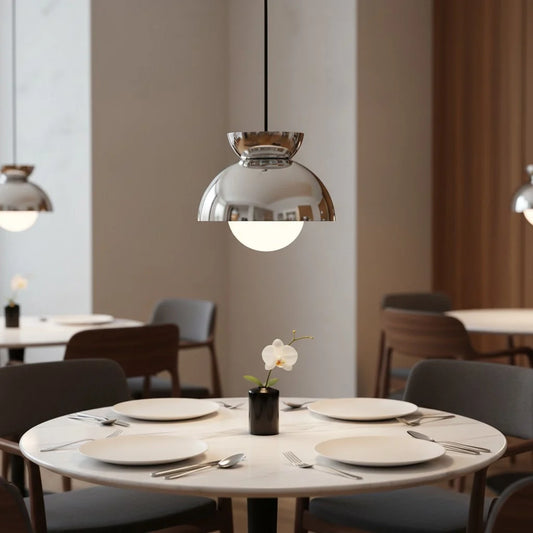 Zosia Minimalist Metal Half-Dome Pendant Light