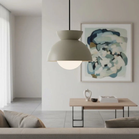 Zosia Minimalist Metal Half-Dome Pendant Light