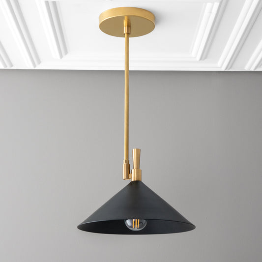 Indigo Modern Chic Slim Stem Dual Tone Pendant Light