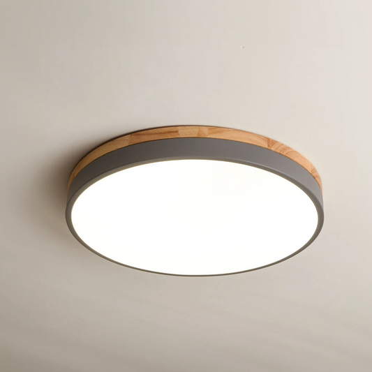 Wood Nordic Flush Ceiling Light - 101CL