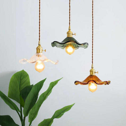 Flower Glass Pendant Light - 224GPL
