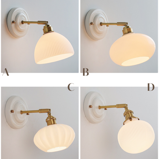 Ceramic Glass Wall Sconce Lighting - 109CWP