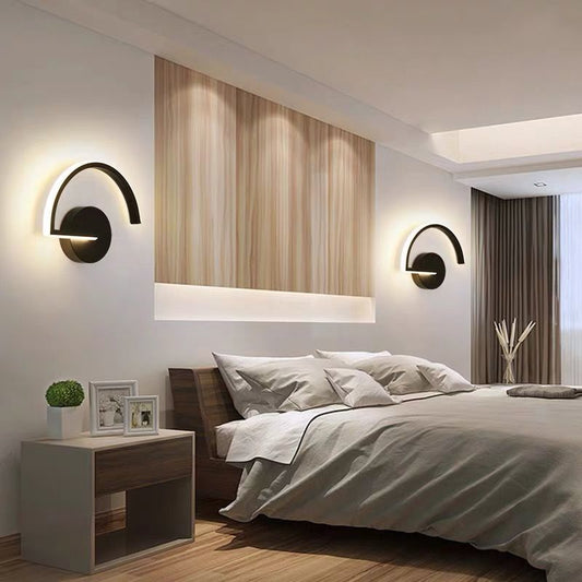 Minimalist Semi-Circle Metal Wall Light