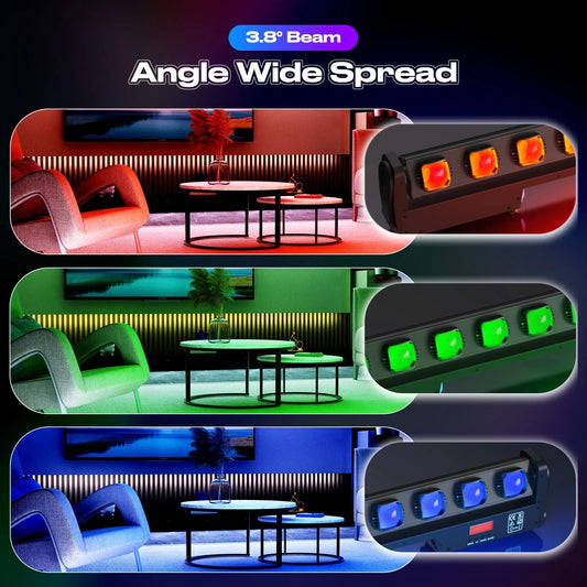 RGBW Wall Washer Light Swing Dot Beam LED for Parties, Clubs, DJ