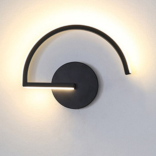 Minimalist Semi-Circle Metal Wall Light