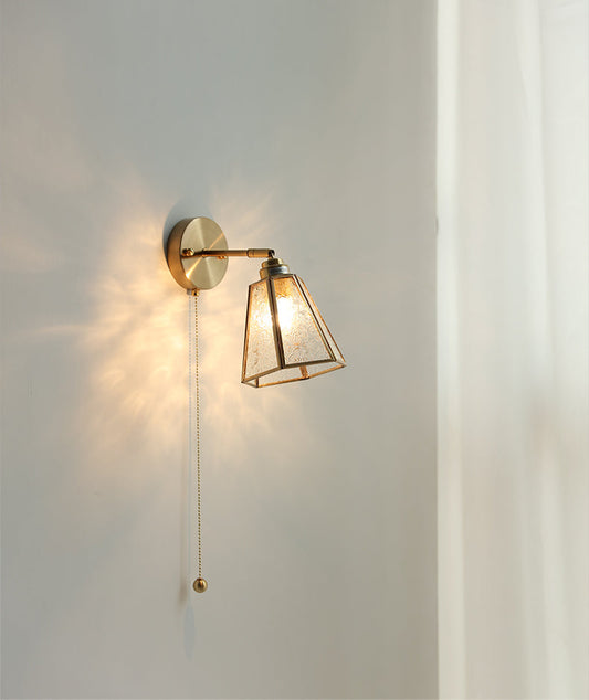 Glass Brass Wall Light - 204GBWL