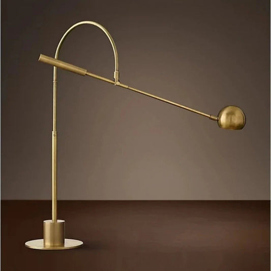 Sleek Gold Black Metal Desk Lamp, Rotatable, G9 Bulb, Bedroom Parlor Reading Light