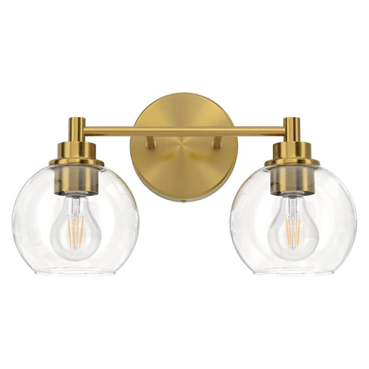 Modern Minimalist Clear Glass Vanity Light