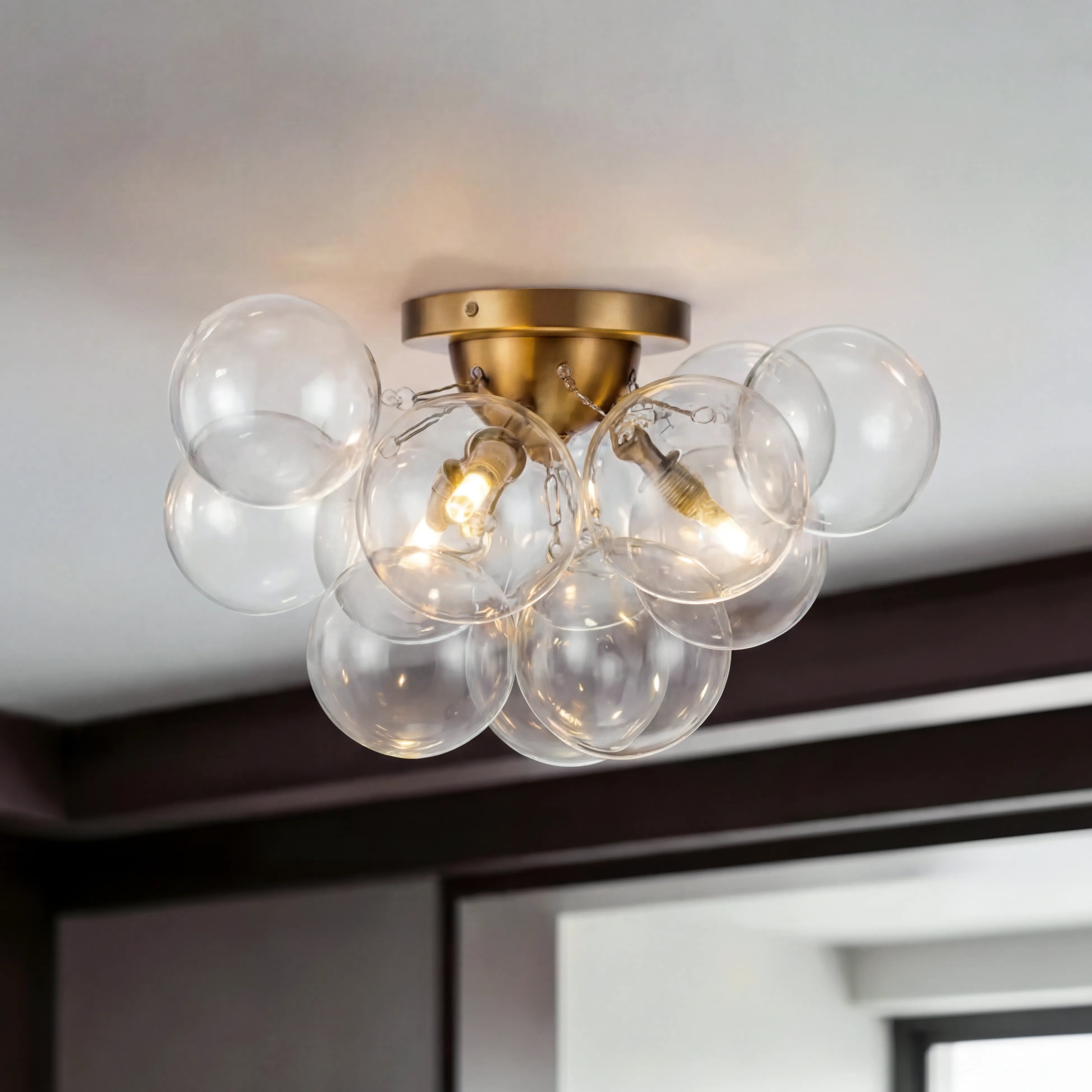 Saffron Modern Bubble Cluster Glass Ceiling Light ｜Mergelighting ...