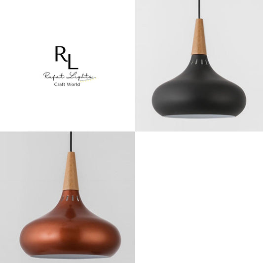 Nordic Wood Metal Pendant Lights