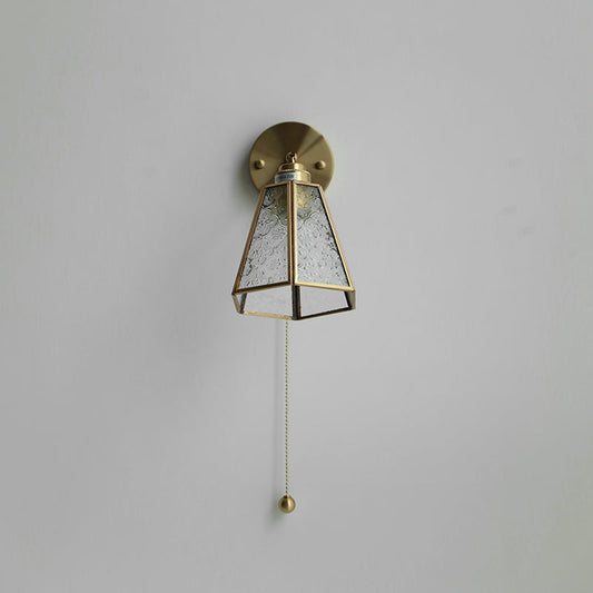 Glass Brass Wall Light - 204GBWL