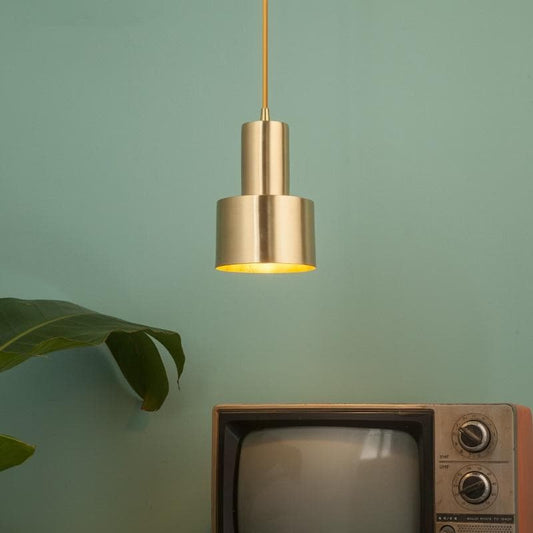Gleaming Modern Gold Pendant Light