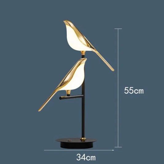 Magpie Bird Pendant Lamps for Home LED Chandelier & Wall Lamp