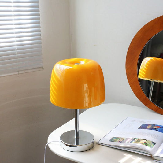 Retro Mushroom Glass Table Lamp