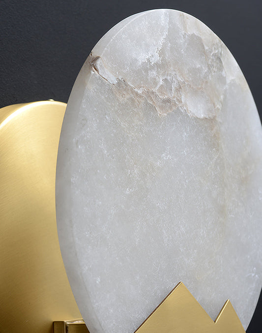 Marble Alabaster Brass Wall Light - 201MWL