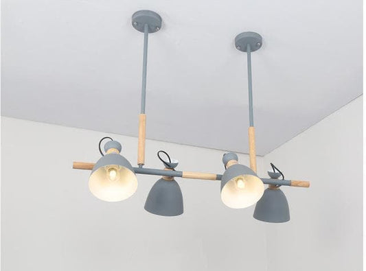 Vintage Wood Chandelier Lights