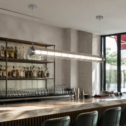 Idra Industrial metal Linearity Chandelier