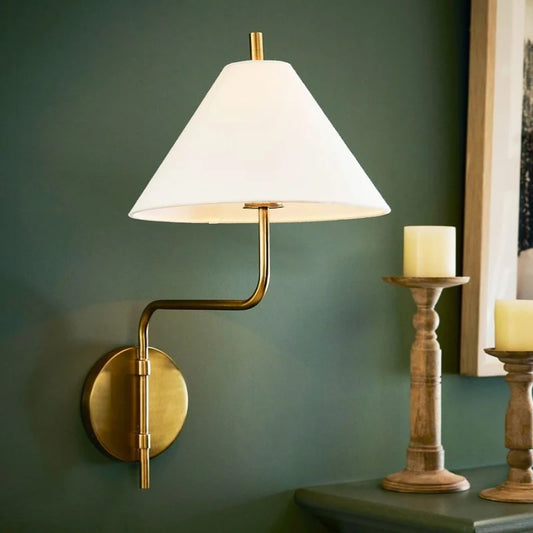 Finn Nordic Fabric Metal Wall Sconce