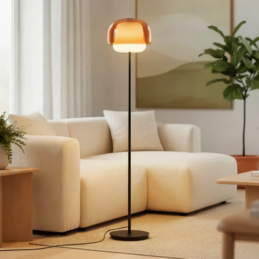 Ellis Modern Colorful Glass Floor Lamp